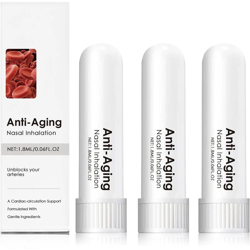 Anti-Aging Nasal Inhalation, Inhaler for Memory, Nasal Inhalation for Women Men (3pcs)