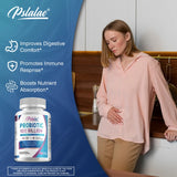 Pslalae Probiotic 100 Billion - Gut Health, Relieve Gas and Bloating - with Prebiotic