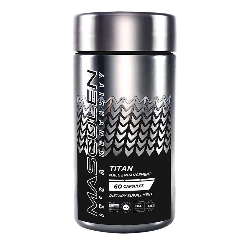 Masculen Titan KSM-66 Ashwagandha Blend - Fitness, Aging Support, and Focus Dietary Supplement - 60 Count organic supplement - Select Package: 2 Bottles