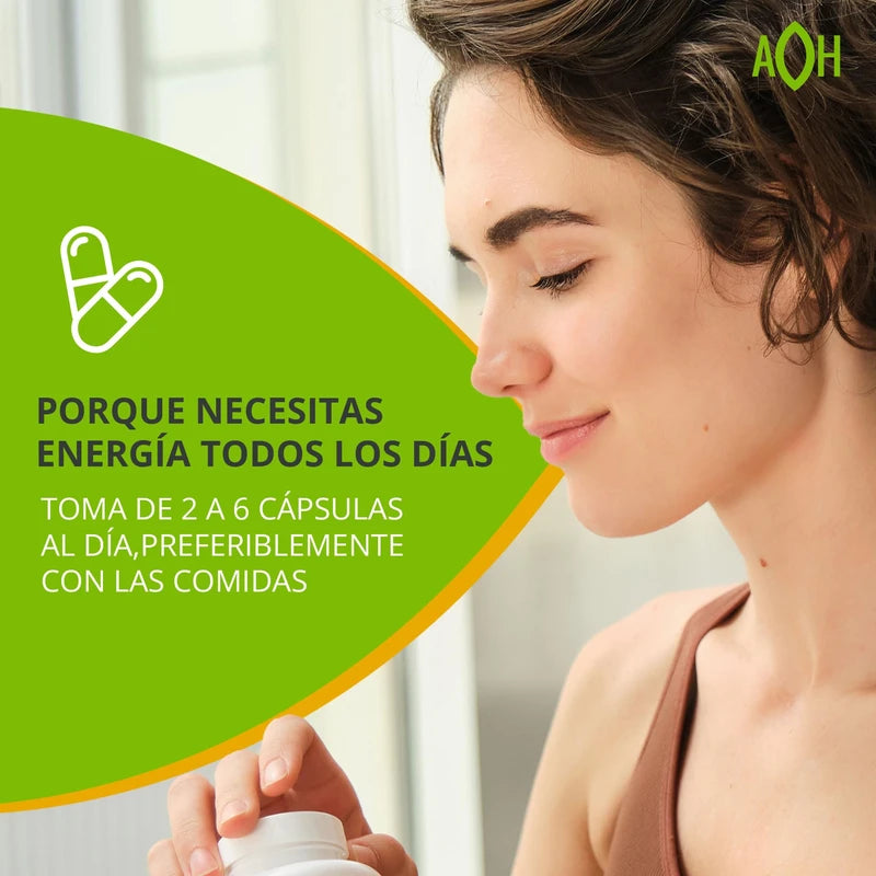 ADAPTOHEAL Adaptoheal Energy Supplement Caffeine Free - Adoptogen Blend with Ashwagandha, Rhodiola Rosea, Maca, Leuzea, Gingseng - Increases Energy, Natural Stress Relief, Focus and Vitality (180 Capsules)