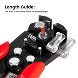 KAIWEETS Self Adjusting Wire Stripper - 3 in 1 Heavy Duty Automatic Wire Stripping Tool | 10-24 AWG Wire Cutter for Electrical Cable Cutting, Crimping Tool