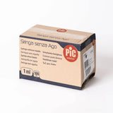 Pic Solution 02071000090300 Needle-Free Insulin Syringes, 100 Pieces, 1 ml Capacity