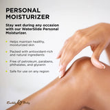 Earthly Body WaterSlide - 4 fl oz, Pack of 2 - Personal Moisturizer - 100% Natural, Water-Based Formula - Vegan & Cruelty Free