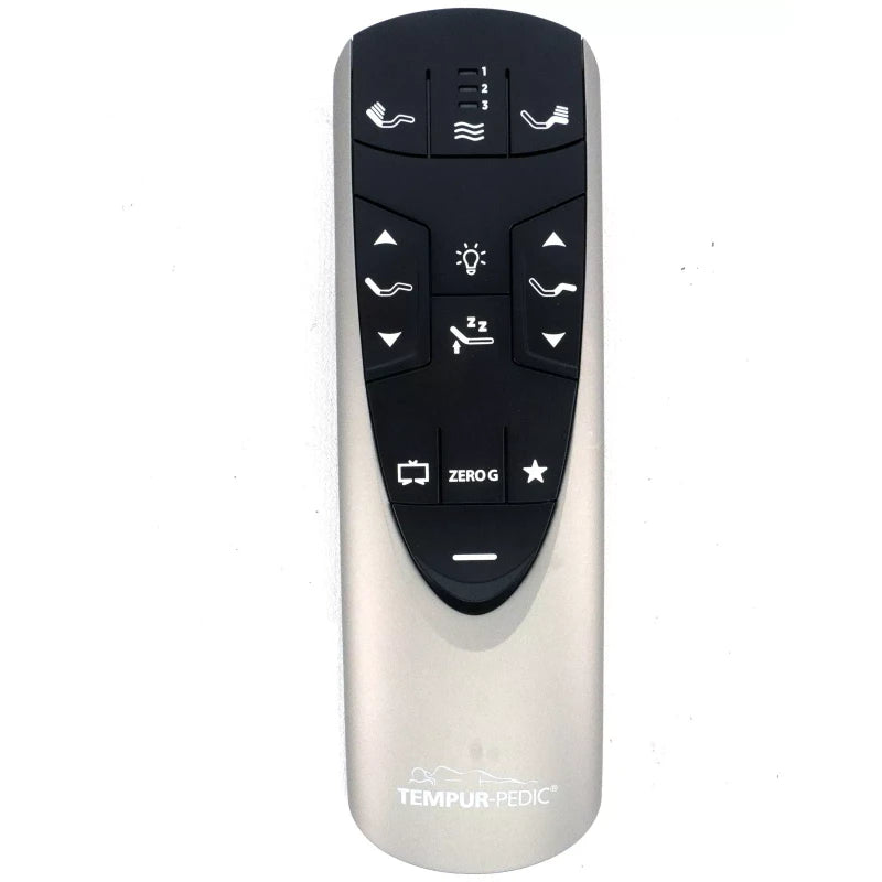 Tempur-Pedic New Silver Tempur-Pedic Extend Breeze Ergo Bed Power Remote Control RF502A