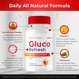 Vitavault Gluco Refresh Capsules, GlucoRefresh Support Supplement Pills - Maximum Strength, Gluco Refresh Health & Wellness Capsules, GlucoRefresh All Natural Formula Pills Reviews (2 Pack)