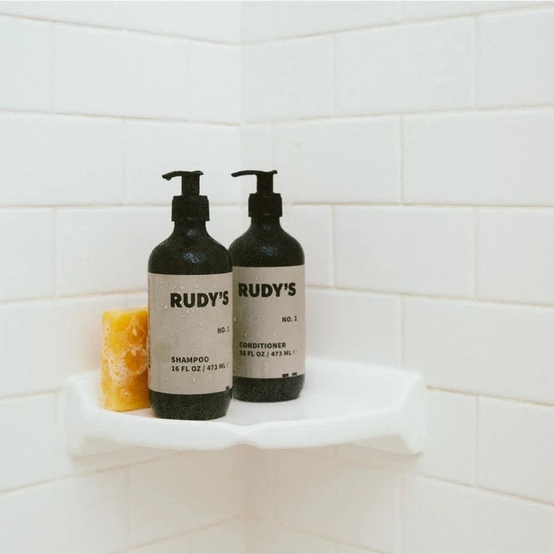 RUDY's 1-2 Shower Essentials Bundle - Shampoo and Conditioner for All Hair Types (16 fl oz Each)