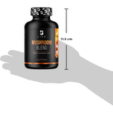Mezcla de Hongos Adaptógenos con Melena de León, Reishi, Cordyceps, Chaga y Cola de Pavo | Mushroom Blend B Life | 90 Cápsulas con 1500 mg por Porción | Ingredientes Naturales para el Bienestar Integral