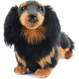 Mini - Dachshund Longhair - Premium Dog Stuffed Animal - Lifelike & Realistic - Specification: Default