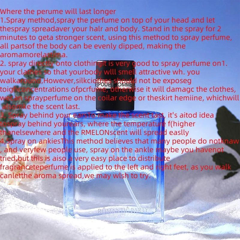 Men's Perfume, Long Lasting Fragrance for Men, Perfume for Party, Daily Life, Trendy All-match & Exquisite Perfume for Birthday Gift