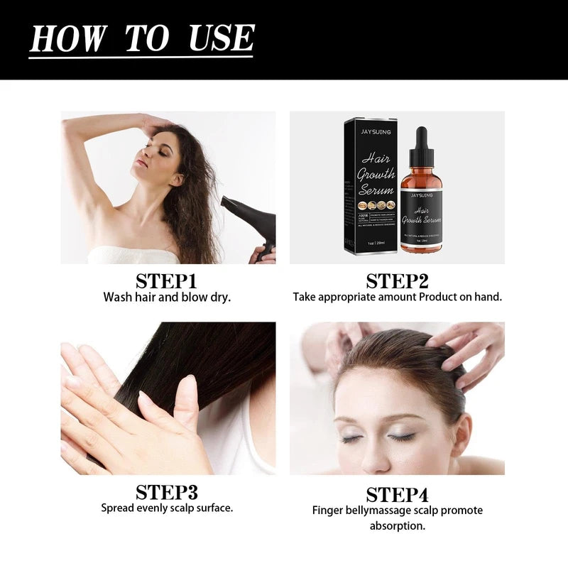 2 Pcs Hair Growth Serum,Hair Enhancing Serum, Strengthens Hair Repair Root Thickening Hairline Nourishing Hair Essence