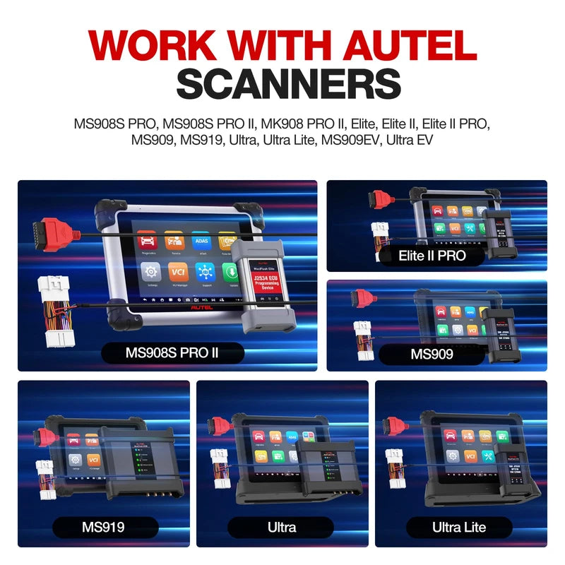 Autel Original TESKIT3Y Teala Diagnostic Cable Adapter for Tesla Model 3 & Y, 26Pin OBD1 to 16 Pin OBD2 Extension Harness Connector Work w/Autel Scanner MaxiSys Ultra/Elite II PRO/ MS908S PRO/ MS909