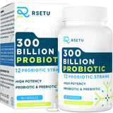 Negima Active Probiotics for Women & Men, Beneficial Daily Health Care - 300 Billion CFU Probiotic, 60 Capsules Per Pack -129