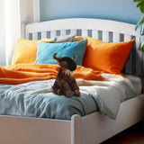 Zappi Co Wilhelmina the Wildebeest Plush Toy (22cm) Gnu Great Migration Mate - Soft, Cuddly, 100% Recycled - Savanna Stampeder