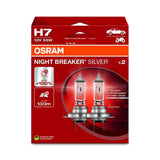 Osram Night Breaker® Silver, H7, Halogen Headlight Lamps, Hanging Folding Box (2 Lamps)
