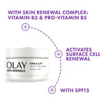 Olay Anti-Wrinkle Firm & Lift Day Cream With SPF15, Helps To Visibly Reduce Fine Lines & Wrinkles And Protects Against Premature Signs Of Ageing,50ml