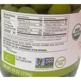 Organic Olives |ASARO Organic Castelvetrano Green Pitted Olive Is GMO FREE, GLUTEN FREE, VEGETARIAN, VEGAN & Keto Friendly Olives Good for Healthy Snacks On the Go, Salad and Cocktails Bundled with BETRULIGHT Fridge Decal - 19 OZ Glass Jar ( Pack of 2 )