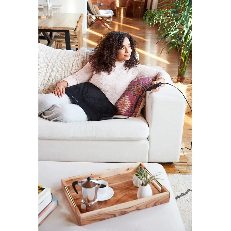 Homedics Weighted Integrated Gel Heating pad 4.1 LB with Deeper Penetrating Heat, 6 Heat Settings with 2-Hour Shutoff, Freezer-Friendly Cold Therapy, Unplug for On-The-Go Use, 12” x 24”