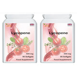 Ved Lycopene 500 mg | 90 softgel, 6 Month Supply.(Pack of 2)