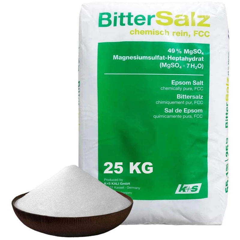 Elixir Gardens Epsom Salt 100% Organic FCC Food Grade Medical Grade Magnesium Sulphate Various Sizes 500g-25kg | Bag 1kg
