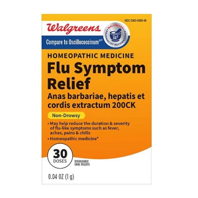 Walgreens Flu Symptom Relief HOMEOPATHIC MEDICINE
