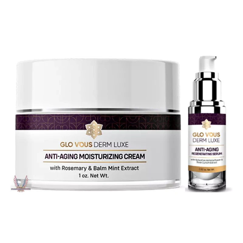 Glo Vous Derme PLUS Skincare Anti-Aging Cream 1oz & Firming Serum 2PC SET