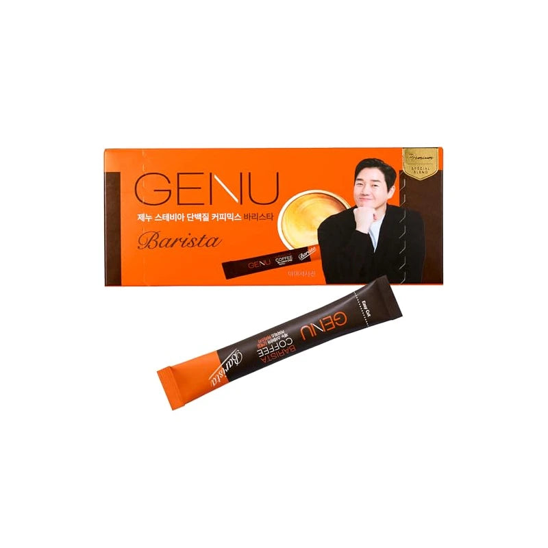 GENU Stevia Protein Instant Coffee Mix (20 sticks, Barista)