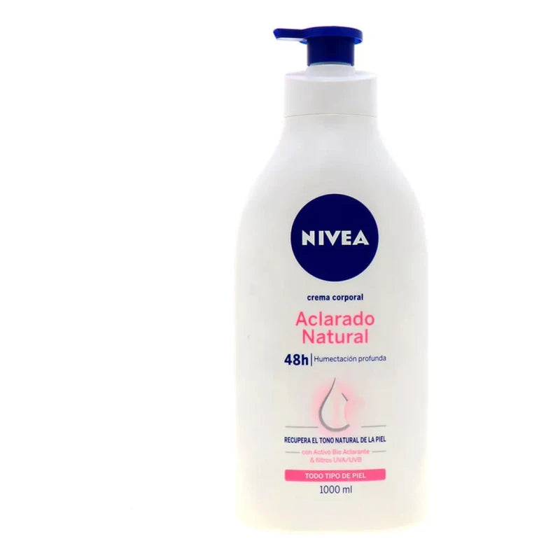 Nivea Crema Para Cuerpo Nivea Aclarado Natural En Dosificador 1000ml
