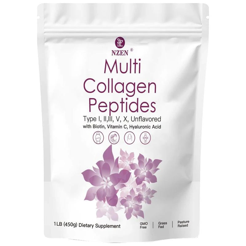 NZEN Muilti collagen peptides Healthcare Nail Edible Fitness Dietary Healthy Supplement - Specification: 1PC-1LB
