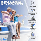 Professional Detox Cleanse for Losing Weight and Belly Fat, 15 Day Colon Cleanse, Dr Vitamin Body Detox Probiotics, Cleanse for Gut Health, Bloating Relief and Reducing Fat, 30 Caps