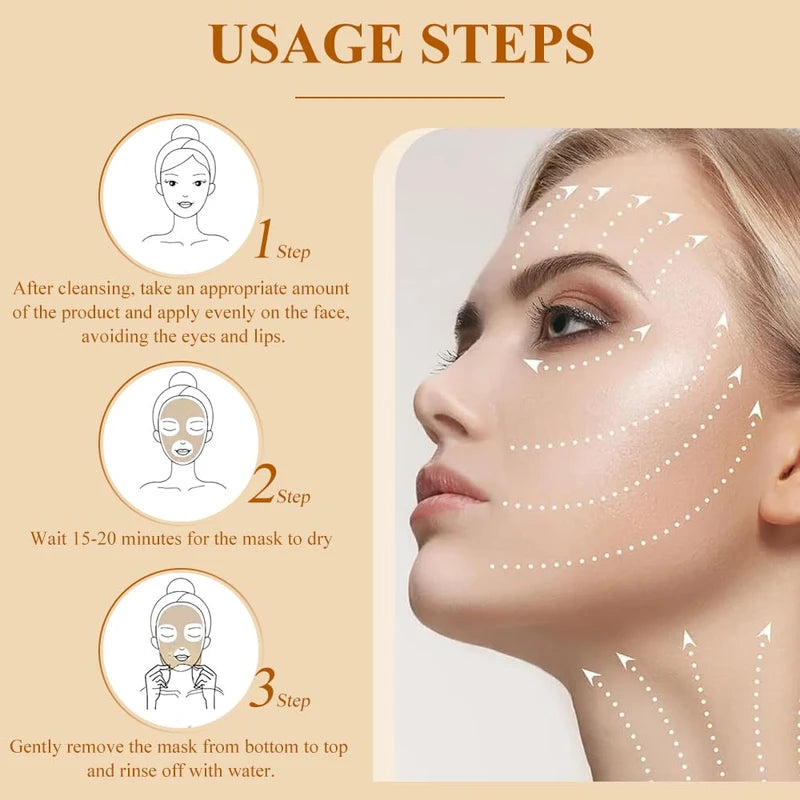 Fengyang 3 pieces anti-wrinkle tear-off mask, anti-wrinkle tear-off mask, tear-off mask against blemishes, deep cleansing anti-ageing mask, freckle removal mask, cleans pores