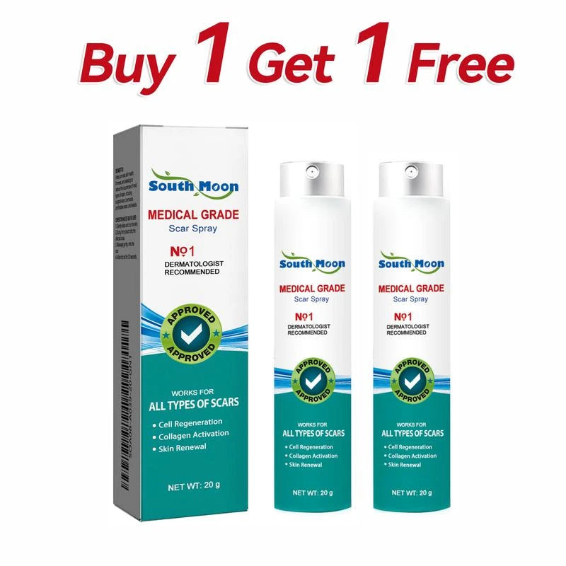 South Moon （Buy 1 Get 1 Free）South Moon Scar Care Spray Fades Scare pregnancy  Smoothing Skin Care Spray Medical Grade Scar Spray - Specification: Buy 2 Get 2 Free