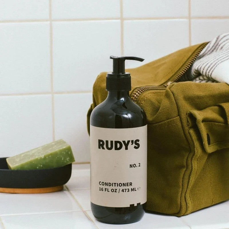 RUDY's 1-2 Shower Essentials Bundle - Shampoo and Conditioner for All Hair Types (16 fl oz Each)