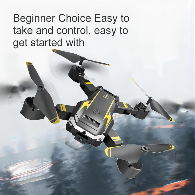S6 Drone, Professional Entry-level Quadcopter, Equipped With Dual Cameras, 540° Intelligent Obstacle Avoidance, Intelligent Hovering, Beginner Gift, Christmas Halloween Thanksgiving Gift - Color: Yellow