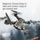 S6 Drone, Professional Entry-level Quadcopter, Equipped With Dual Cameras, 540° Intelligent Obstacle Avoidance, Intelligent Hovering, Beginner Gift, Christmas Halloween Thanksgiving Gift - Color: Yellow