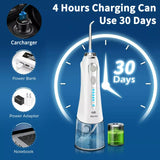 Oral-B Oral B Cordless Water Flosser Dental Oral Irrigator Teeth Cleaner Floss 5 Tip - DIY Version White-5 Nozzles