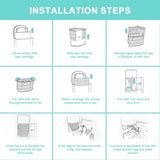 4 Pack Diaper Disposal Liner Refills Compatible with Janibell Akord 330 Series Adult Diaper System, Lightly Scented