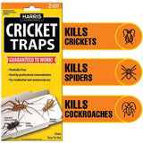 Harris Cricket Trap Indoor Pest Control Roaches Spider Insect Catcher Kill Pack