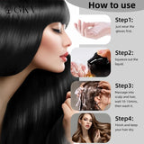 GKV 3 in 1 Hair Color Shampoo - Various Colors to Choose from, Herbal Ingredients Natural Shampoo, Botanical Hair Care, Black Hair Dye - Color: Chestnut Brown
