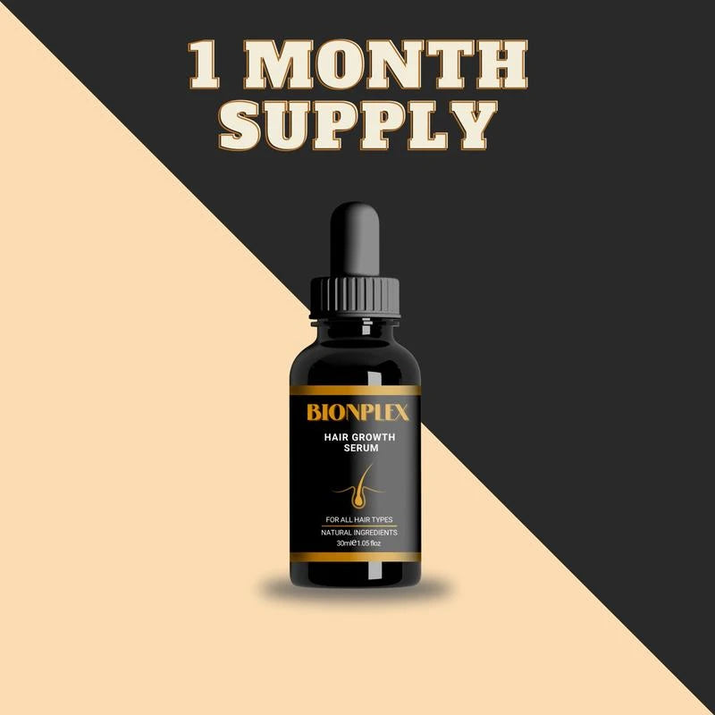 BIONPLEX 100% Organic Hair Growth Serum For Thinning Hair Loss - More Bottles:: 1 Pics