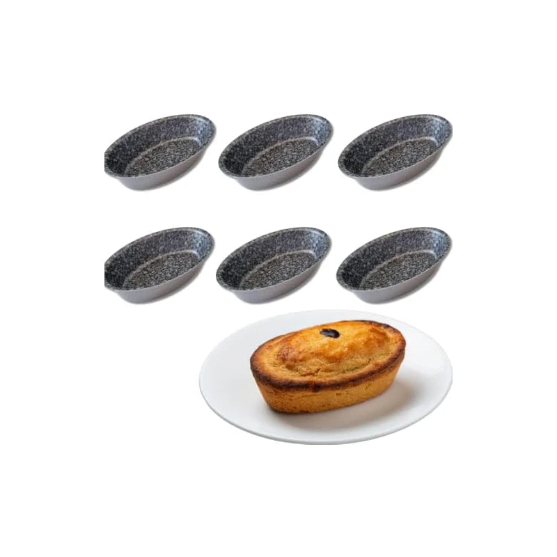 Baking Moulds for Leccesi Pasticciotto Leccese Aluminium Baking Mould with Non-Stick Coating in Stone Look 100% Made in Italy Size 10.5 x 7 cm (6)