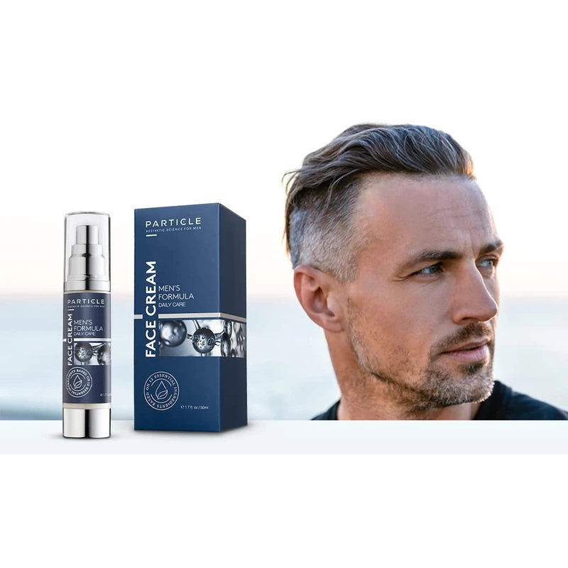 Particle Mens Face Cream - 6 in 1 Mens Face Moisturizer (1.7 Oz) - Eye Bags Treatment & Face Lotion for Men - Mens Anti Aging Cream - Wrinkle & Dark Spots Mens Face Cream (Pack of 2 (3.4 oz.))