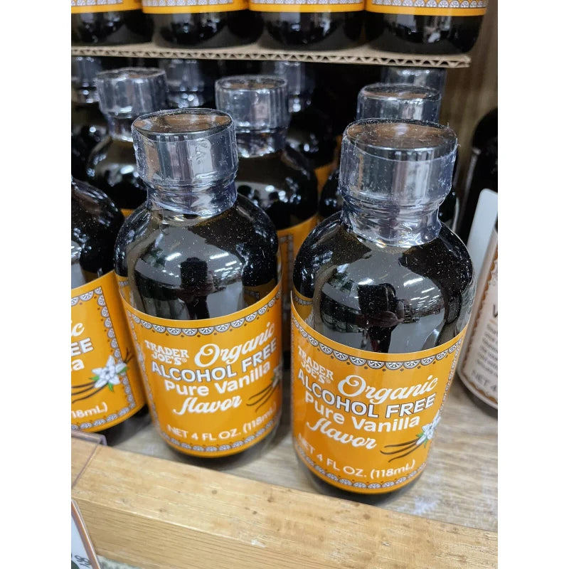 Trader Joe's 2 PACKS Trader Joe's Organic Pure Vanilla Flavor Alcohol Free 4 fl oz