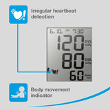 CITIZEN CHU456 Digital Blood Pressure Monitor for Home Use with Convenient Cuff Storage Holder and Huge Display. Complete with Hypertension, Pulse and Irregular Heartbeat and Body Movement Indicators