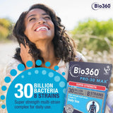 Bio360 Pro-30 MAX (30 Billion Bacteria)|from Natures Aid | 30 Capsules