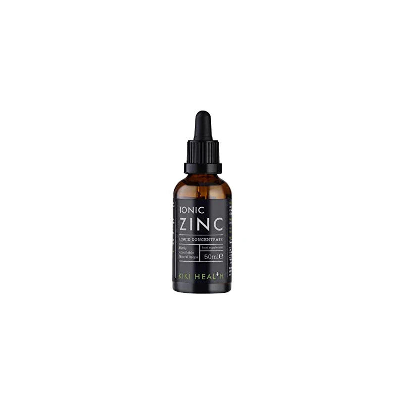 KIKI Health Ionic Zinc Liquid Concentrate | Purely Natural Premium Organic Zinc Supplement | Immune System Booster | Easy to Use & Mineral Drops | Vegan Health Support for Daily Wellness - 50ml