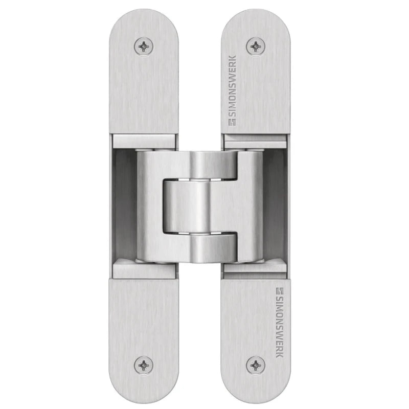 Object Door Hinge Concealed for Room Doors Door Hinge Simonswerk Tectus TE 340 Silver Anodised Load Capacity up to 80 kg Band 3D Adjustable Made in Germany 1 Piece Invisible Door Hinge