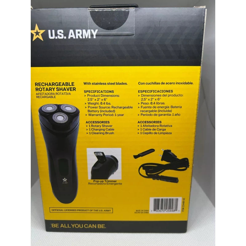 US Army U.S. Army Official Licensed Rotary Rechargeable Electric Shaver Brand  NEW