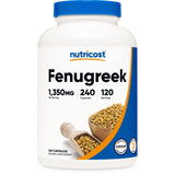 Nutricost Fenugreek Seed 1350mg, 240 Capsules (2 Bottles) - Gluten Free, Non-GMO, 675mg Per Capsule