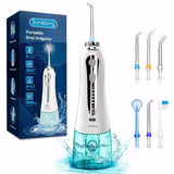 Oral-B Oral B Cordless Water Flosser Dental Oral Irrigator Teeth Cleaner Floss 5 Tip - DIY Version White-5 Nozzles