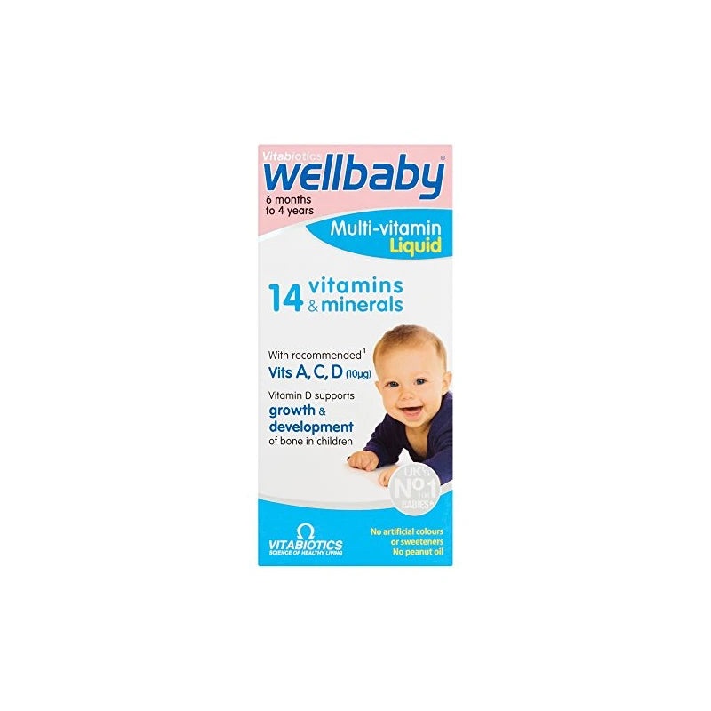 Vitabiotics WellBaby Infant Liquid from 6 Months to 4 Years, 150ml